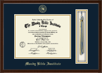 Moody Bible Institute diploma frame - Tassel & Cord Diploma Frame in Delta