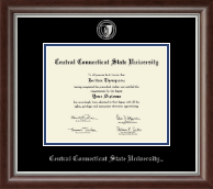 Central Connecticut State University diploma frame - Silver Embossed Diploma Frame in Devonshire