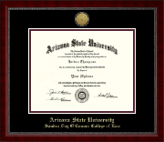Arizona State University Gold Engraved Medallion Diploma Frame in Sutton