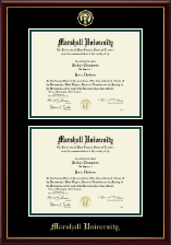 Marshall University Double Diploma Frame in Galleria