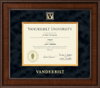 Vanderbilt University Presidential Masterpiece Diploma Frame in Madison