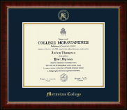 Moravian College Gold Embossed Diploma Frame in Murano