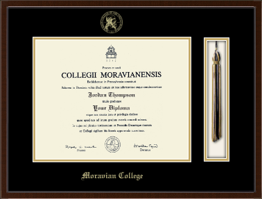 Moravian College diploma frame - Tassel & Cord Diploma Frame in Delta