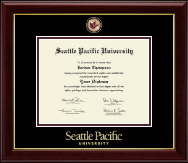 Seattle Pacific University diploma frame - Masterpiece Medallion Diploma Frame in Gallery
