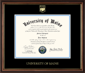 The University of Maine Orono Gold Embossed Diploma Frame in Williamsburg