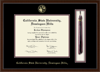 California State University Dominguez Hills diploma frame - Tassel & Cord Diploma Frame in Delta