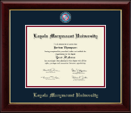 Loyola Marymount University diploma frame - Masterpiece Medallion Diploma Frame in Gallery