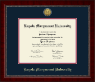 Loyola Marymount University diploma frame - Gold Engraved Medallion Diploma Frame in Sutton