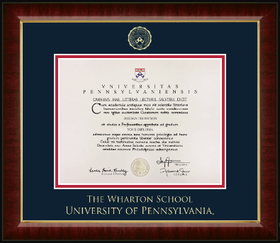 University of Pennsylvania certificate frame - Gold Embossed Certificate Frame in Murano