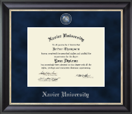 Xavier University Regal Edition Diploma Frame in Noir