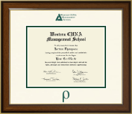 Western CUNA Management School Dimensions Certificate Frame in Westwood