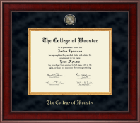 The College of Wooster Presidential Masterpiece Diploma Frame in Jefferson