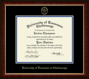 The University of Tennessee Chattanooga Gold Embossed Diploma Frame in Murano
