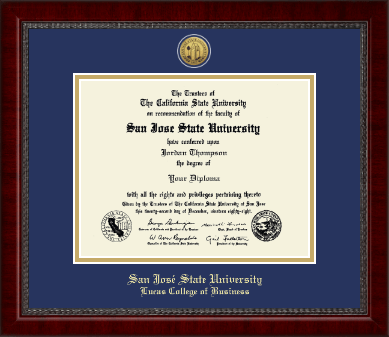 San Jose State University diploma frame - Gold Engraved Medallion Diploma Frame in Sutton