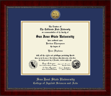 San Jose State University diploma frame - Gold Engraved Medallion Diploma Frame in Sutton