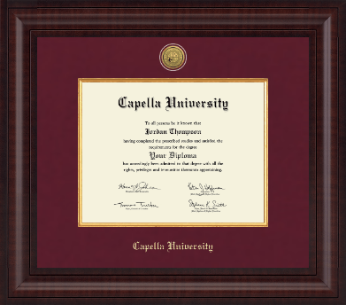 Capella University diploma frame - Presidential Gold Engraved Diploma Frame in Premier