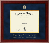American University Presidential Masterpiece Diploma Frame in Jefferson