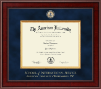 American University Presidential Masterpiece Diploma Frame in Jefferson
