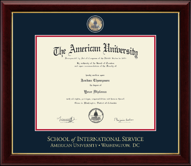 American University diploma frame - Masterpiece Medallion Diploma Frame in Gallery