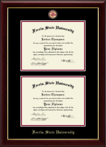 Masterpiece Medallion Double Diploma Frame