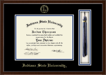 Indiana State University Tassel Edition Diploma Frame in Delta