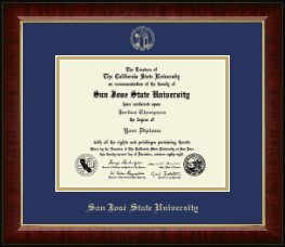 Gold Embossed Diploma Frame