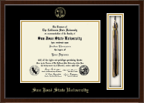 San Jose State University Tassel Edition Diploma Frame in Delta