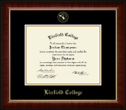 Linfield College diploma frame - Gold Embossed Diploma Frame in Murano
