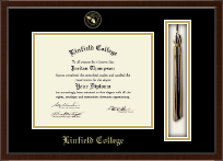 Linfield College Tassel Edition Diploma Frame in Delta