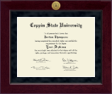 Coppin State University Millennium Gold Engraved Diploma Frame in Cordova