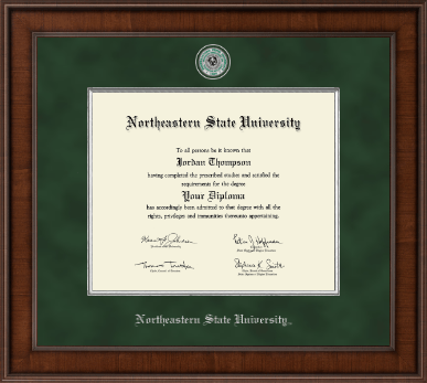 Northeastern State University Tahlequah diploma frame - Presidential Masterpiece Diploma Frame in Madison