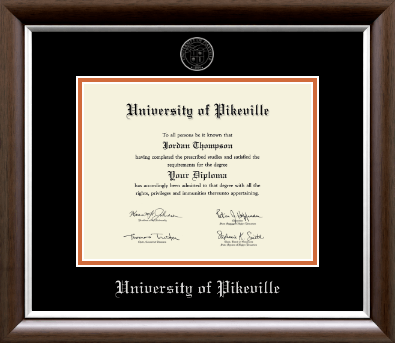 University of Pikeville diploma frame - Silver Embossed Diploma Frame in Devonshire