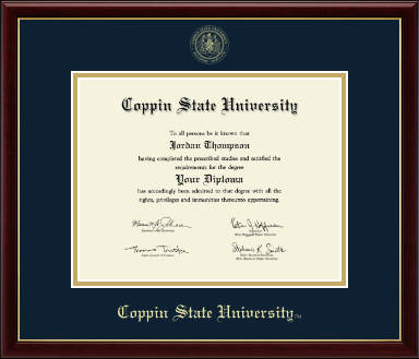 Coppin State University diploma frame - Gold Embossed Diploma Frame in Galleria