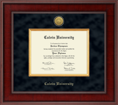 Calvin University diploma frame - Presidential Gold Engraved Diploma Frame in Jefferson