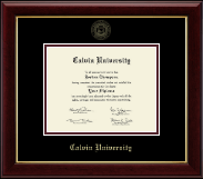 Calvin University Gold Embossed Diploma Frame in Gallery