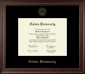 Calvin University Gold Embossed Diploma Frame in Studio