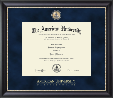 American University diploma frame - Regal Edition Diploma Frame in Noir
