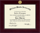 William Woods University Century Gold Engraved Diploma Frame in Cordova