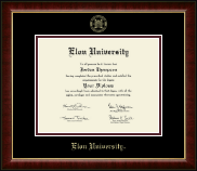 Elon University diploma frame - Gold Embossed Diploma Frame in Murano