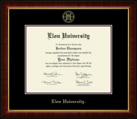 Gold Embossed Diploma Frame