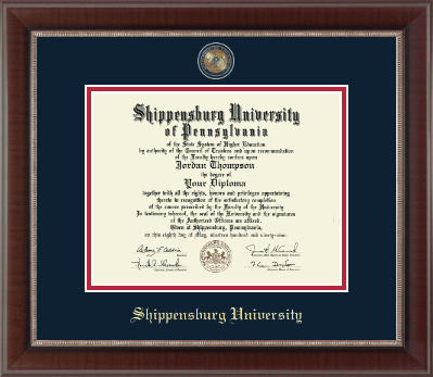 Shippensburg University diploma frame - Masterpiece Medallion Diploma Frame in Chateau