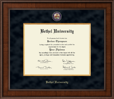 Bethel Tennessee diploma frame - Presidential Masterpiece Diploma Frame in Madison