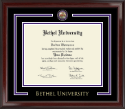 Bethel University diploma frame - Showcase Edition Diploma Frame in Encore