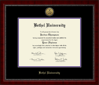 Bethel Tennessee diploma frame - Gold Engraved Medallion Diploma Frame in Sutton