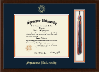 Syracuse University diploma frame - Tassel & Cord Diploma Frame in Delta