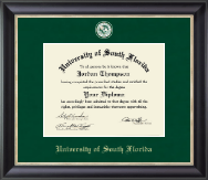 University of South Florida Regal Edition Diploma Frame in Noir
