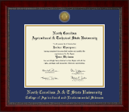 North Carolina A&T State University diploma frame - Gold Engraved Medallion Diploma Frame in Sutton