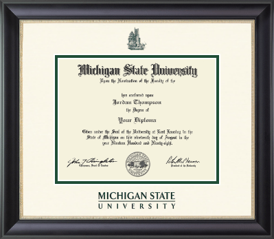 Michigan State University diploma frame - Dimensions Diploma Frame in Noir