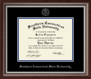 Southern Connecticut State University Silver Embossed Diploma Frame in Devonshire