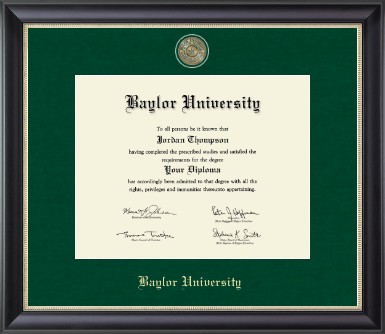 Baylor University diploma frame - Regal Edition Diploma Frame in Noir
